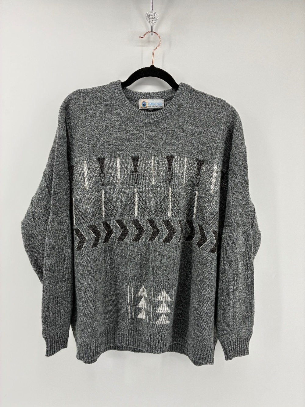 Tanto Pelo Knit Vintage Style Italian Design Crewneck Sweater